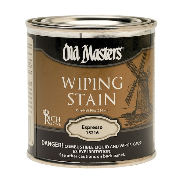 Old Masters Old Masters Semi-Transparent Espresso Oil-Based Wiping Stain 1/2 pt 15216 - main